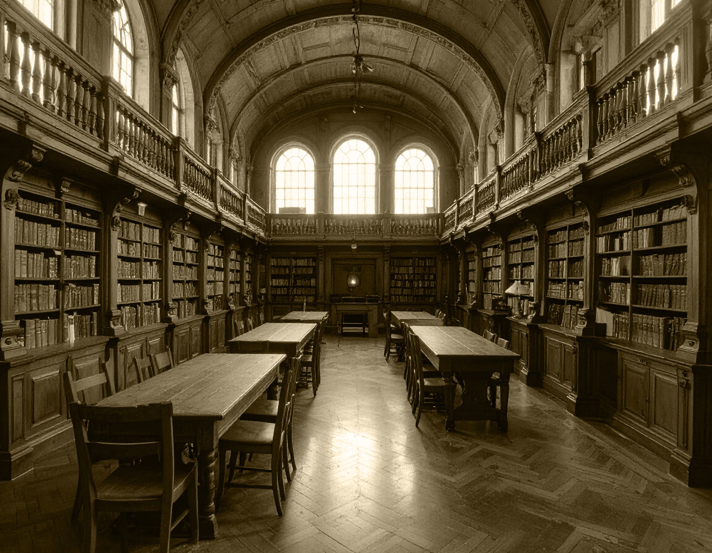 ancient school library