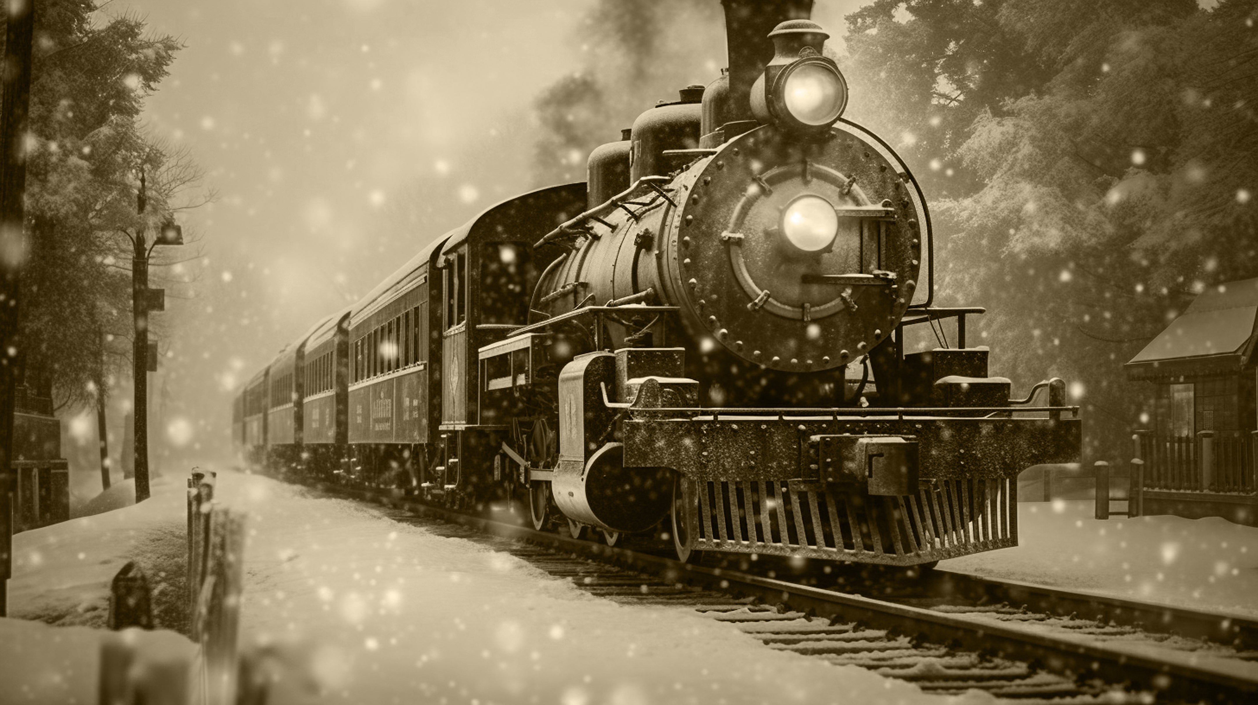 Train in Winter