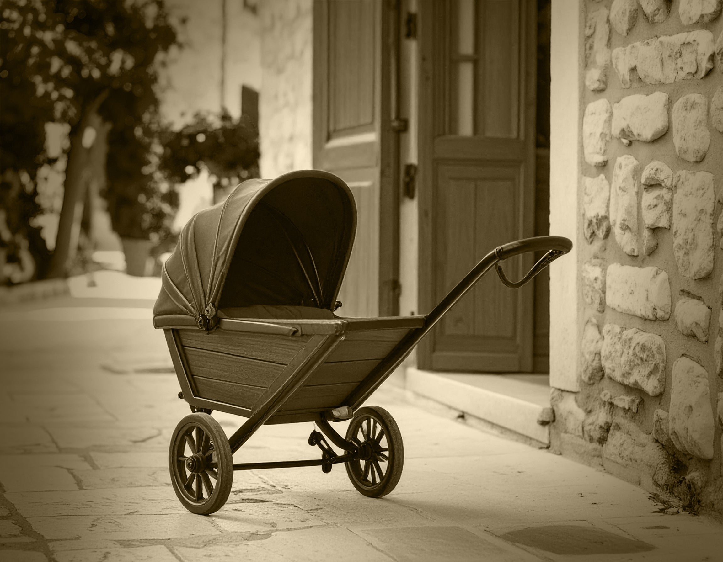 vintage stroller