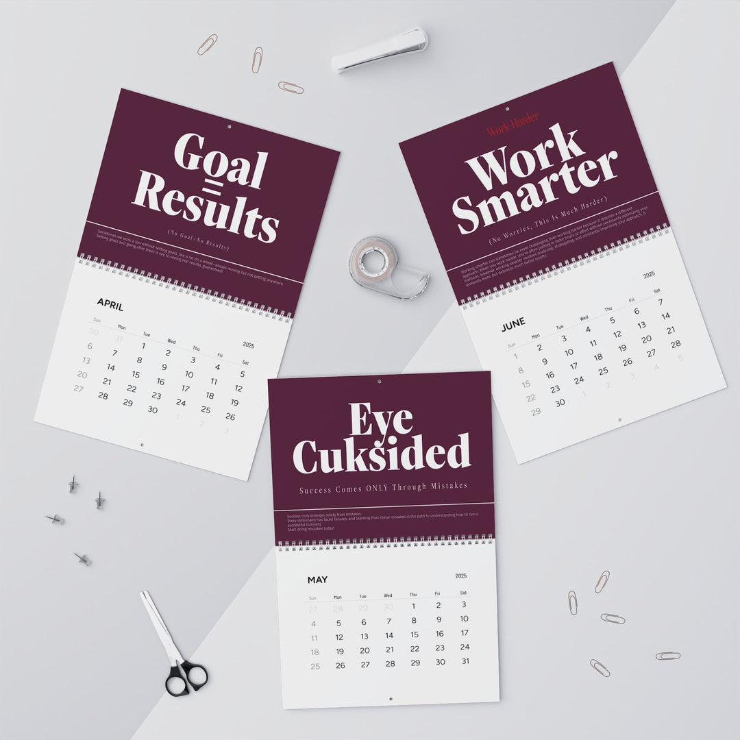 MOTIVATIONAL CALENDAR purple
