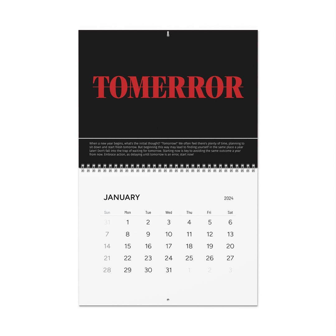 Wall Calendar (2024) BLACK