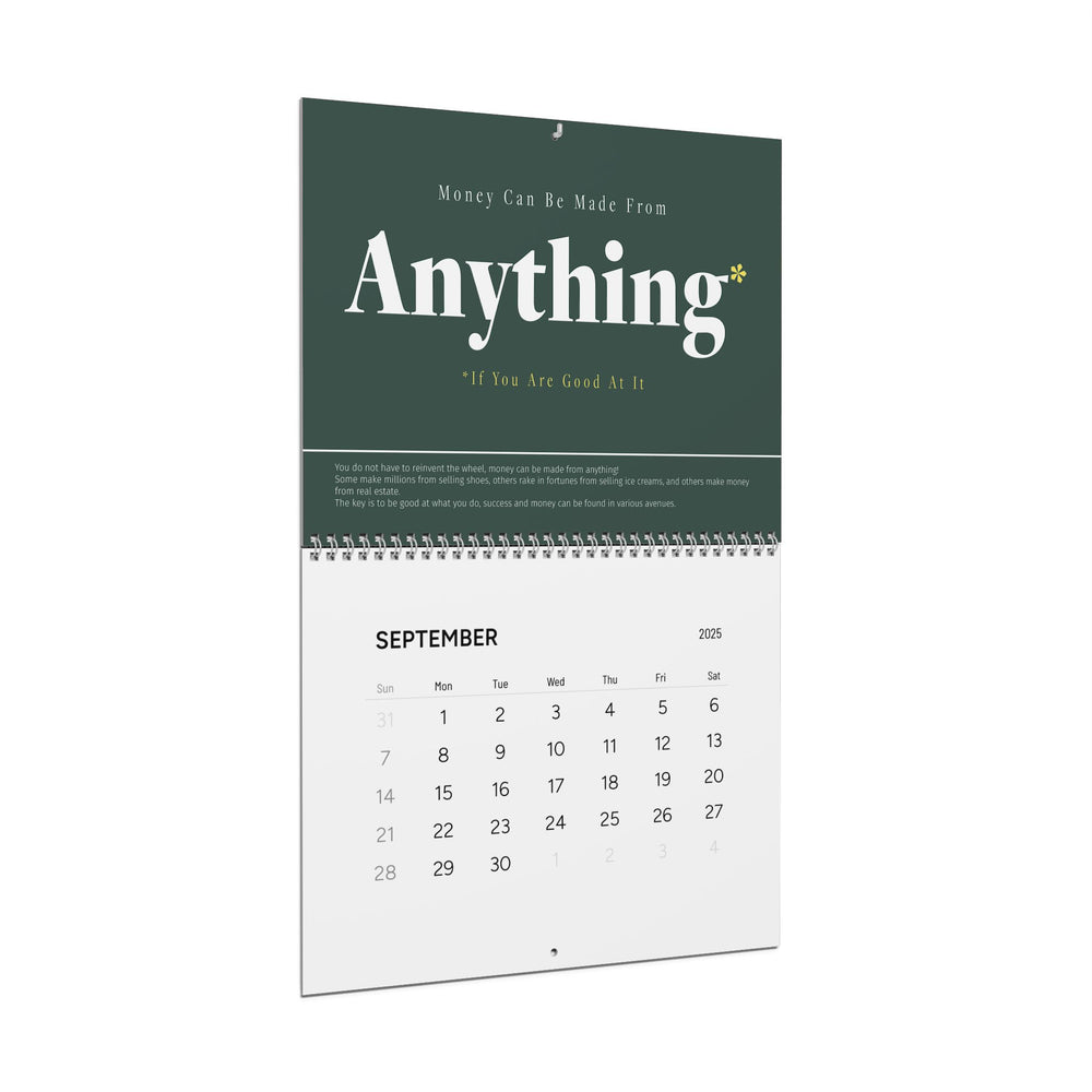 MOTIVATIONAL CALENDAR green