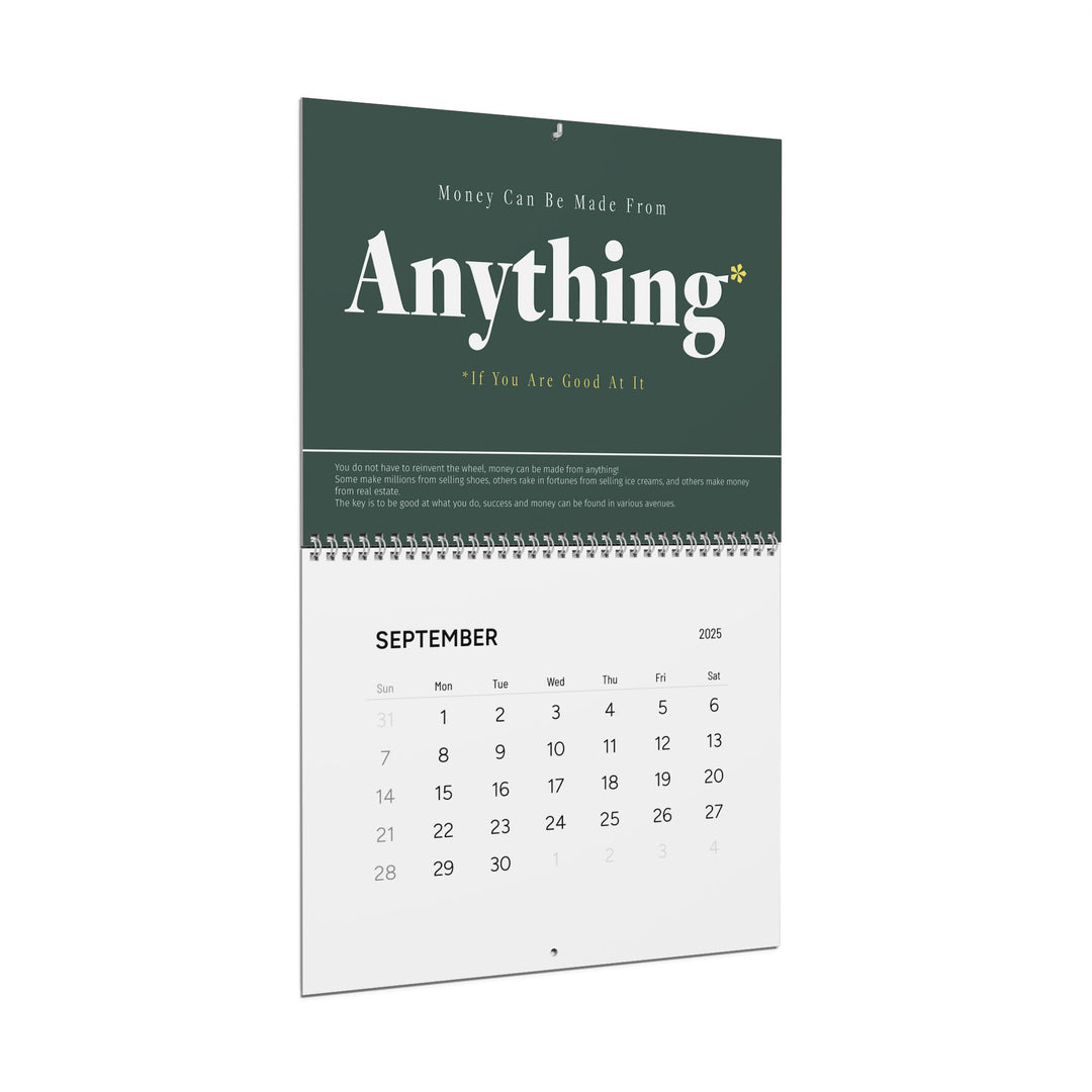 MOTIVATIONAL CALENDAR green