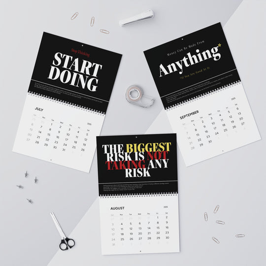MOTIVATIONAL CALENDAR black