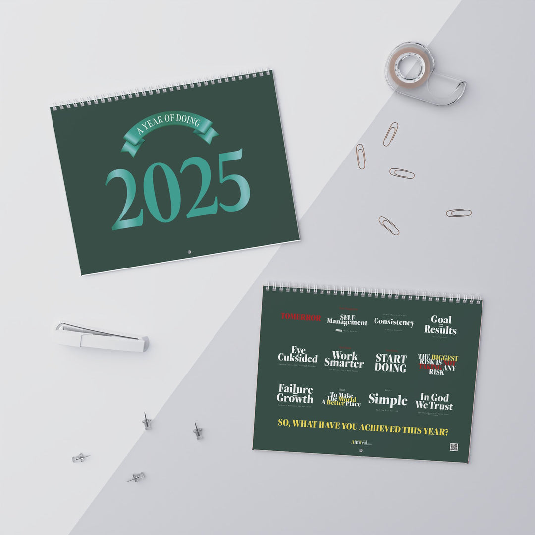 MOTIVATIONAL CALENDAR green