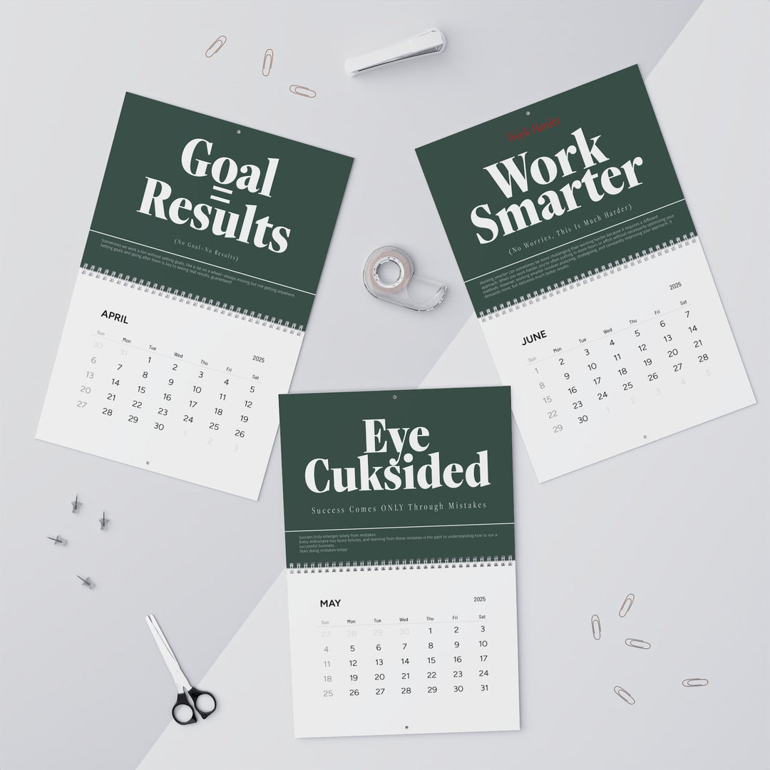 MOTIVATIONAL CALENDAR green