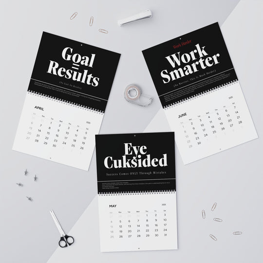 MOTIVATIONAL CALENDAR black