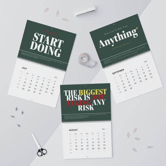 MOTIVATIONAL CALENDAR green