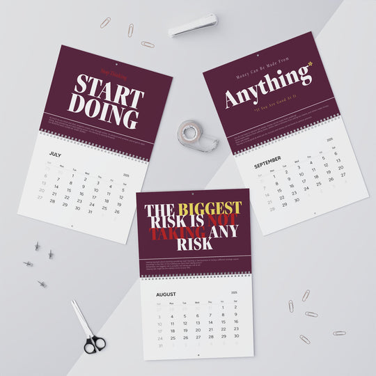 MOTIVATIONAL CALENDAR purple
