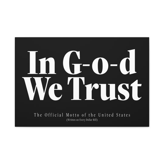 In G-o-d we trust