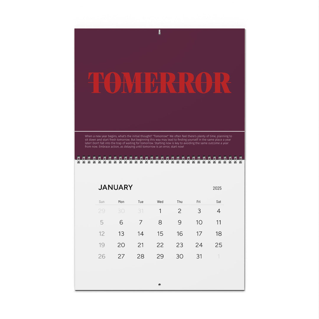 MOTIVATIONAL CALENDAR purple