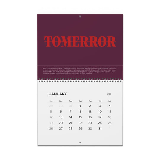 MOTIVATIONAL CALENDAR purple