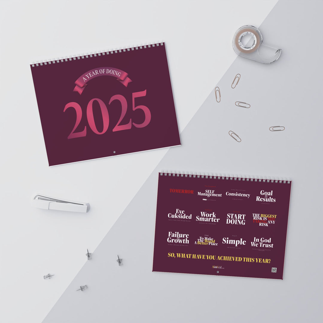 MOTIVATIONAL CALENDAR purple