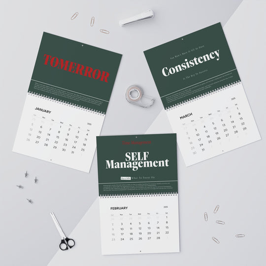MOTIVATIONAL CALENDAR green