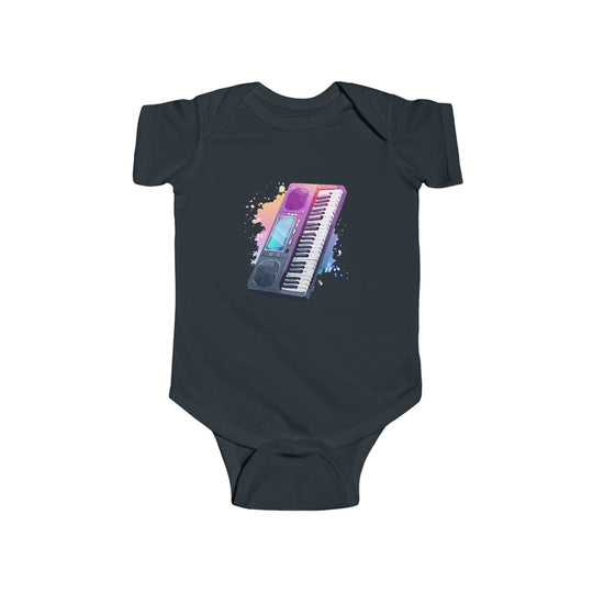 Baby Fine Jersey Bodysuit | Synthesizer Keyboard