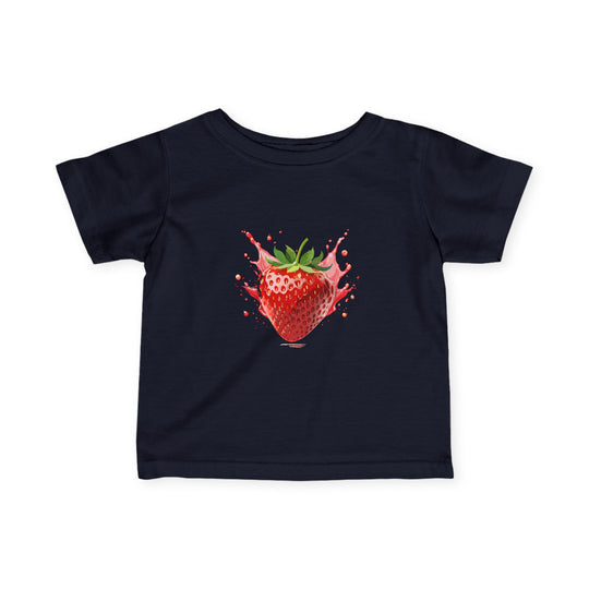 Baby Fine Jersey T-shirt | Strawberry